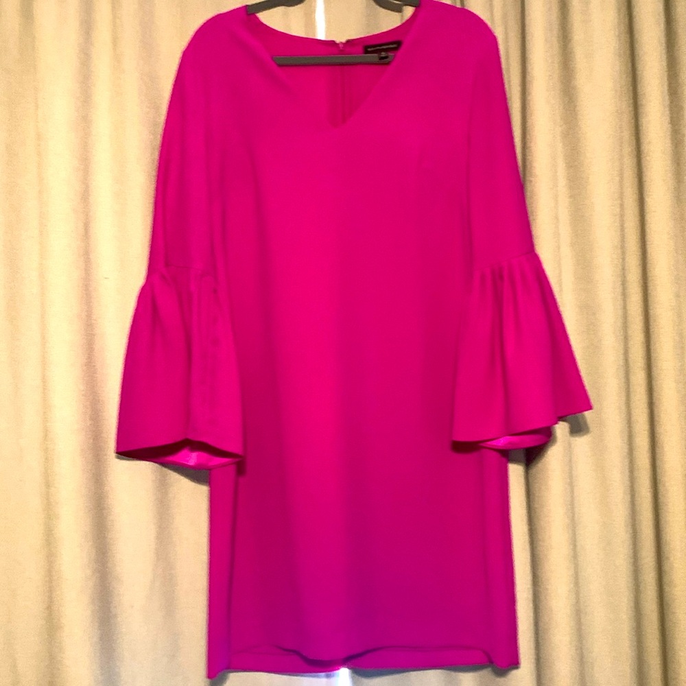 Banana Republic a line dress fuschia dress